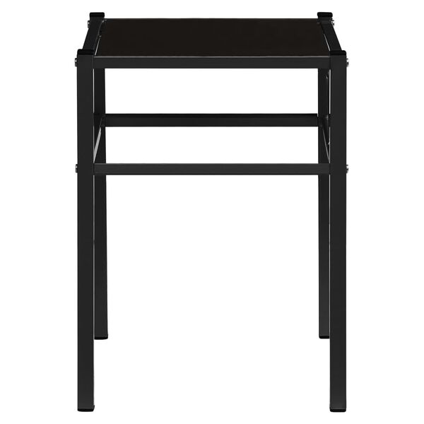 vidaXL Bedside Cabinets 2 pcs Black Metal and Glass