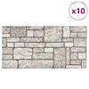 vidaXL 3D Wall Panels with Grey Brick Design 10 pcs EPS