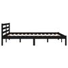 vidaXL Bed Frame without Mattress Solid Wood Pine 140x200cm Black