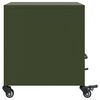 vidaXL Bedside Cabinet Olive Green 36x39x43.5 cm Steel