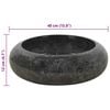 vidaXL Sink 40x12 cm Marble Black