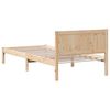 vidaXL Bed Frame Brown 90 x 190 cm Solid Pine wood