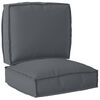 vidaXL Pallet Cushion Set 2 pcs Anthracite Oxford fabric