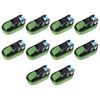 vidaXL Ratchet Tie Down Straps 10 pcs 800 daN 6 m Green