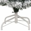 vidaXL Artificial Hinged Christmas Tree Green and white 120 cm