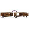 vidaXL Coffee Table Smoked Oak 90x50x36.5 cm Engineered Wood