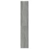 vidaXL 4-Tier Book Cabinet Grey Sonoma 40x24x143 cm Engineered Wood
