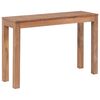 vidaXL Console Table Solid Teak Wood with Natural Finish 110x35x76 cm