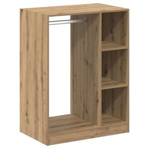 vidaXL Wardrobe with Shelf with Storage Artisan Oak 77 x 48 x 102 cm