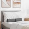 vidaXL Bolster Pillows 2 pcs Dark Grey Ø 15 x 40 cm Fabric