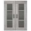 vidaXL Wall Mounted Cabinet Grey Sonoma 69.5x34x90 cm