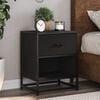 vidaXL Bedside Cabinets 2 pcs Black 40x31x50 cm Engineered Wood