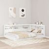 vidaXL Bookcase Bed with Headboard White 160 x 200 cm Engineered wood