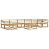 vidaXL Outdoor Sofa Set 8 pcs White Solid Acacia Wood