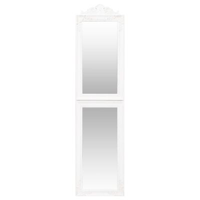 vidaXL Free-Standing Mirror White 40x160 cm