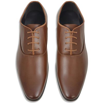 vidaXL Men's Business Shoes Lace-Up Brown Size 42 PU Leather