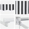 vidaXL Retractable Awning Anthracite and White 4x3 m Fabric&Aluminium