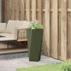 vidaXL Planter Olive Green 30 x 30 x 75 cm Steel