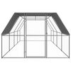 vidaXL Chicken Cage 3x8x2 m Galvanised Steel