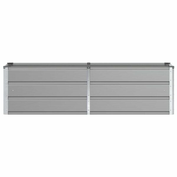 vidaXL Planter Light Grey 160 x 40 x 45 cm Steel