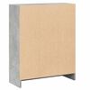 vidaXL Bookshelf Concrete Grey 60x24x76 cm Engineered Wood