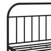 vidaXL Metal Bed Frame without Mattress with Headboard Black 180x200cm