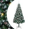 vidaXL Artificial Christmas Tree with 300 LEDs with Stand Green 210 cm