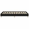 vidaXL Bed Frame Black Oak 203 x 123 x 25 cm Engineered Wood