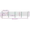 vidaXL Fence Panel with Posts Iron 694.5x120 cm Green