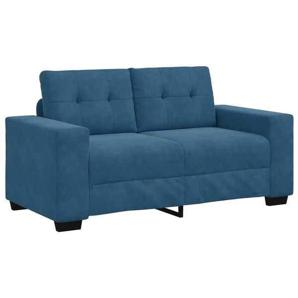 vidaXL Sofa Blue 160 x 77 x 82 cm Fabric