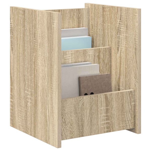 vidaXL Magazine Rack Sonoma Oak 35 x 35 x 45 cm Engineered Wood