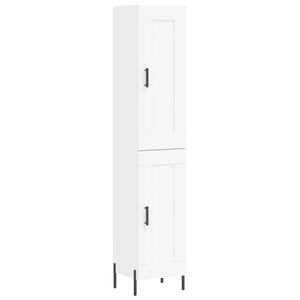 vidaXL Highboard White 34.5x34x180 cm Engineered Wood