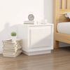 vidaXL Bedside Cabinet High Gloss White 44x35x45 cm Engineered Wood