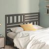 vidaXL Bed Headboard Grey 141x4x100 cm Solid Wood Pine