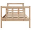 vidaXL Bed Frame without Mattress 75x190 cm Small Single Solid Wood Pine