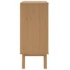 vidaXL Drawer Cabinet OLDEN White and Brown Solid Wood Pine