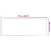 vidaXL Wall-mounted Magnetic Board Black 60x20 cm Tempered Glass