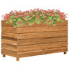 vidaXL Raised Bed 100x40x55 cm Recycled Teak Wood and Steel