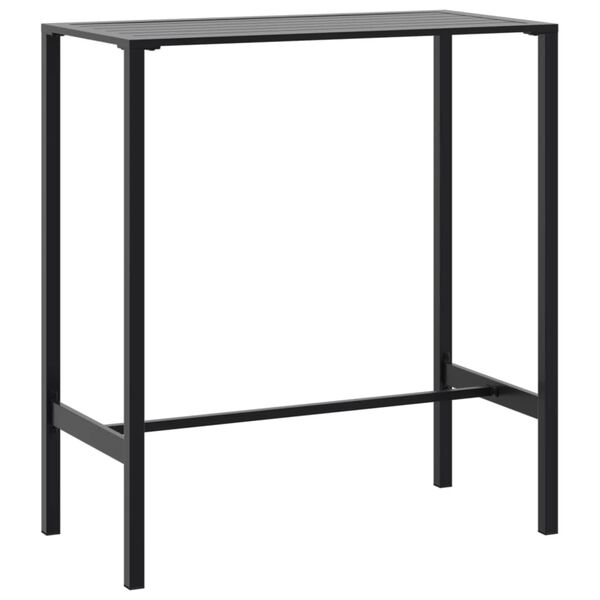 vidaXL Bar Table Black 100x50x110 cm Powder-coated Steel