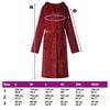 vidaXL Bathrobe Hoodie Bordeaux Red XL Flannel