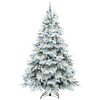 vidaXL Artificial Christmas Tree with 300 LEDs Green 240 cm PE and PVC