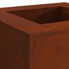vidaXL Fire Pit Brown 60 x 60 x 30 cm Weathering Steel