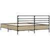 vidaXL Bed Frame without Mattress Sonoma Oak 160x200 cm