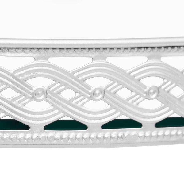 vidaXL Side Table Silver 40x40x41 cm Glass