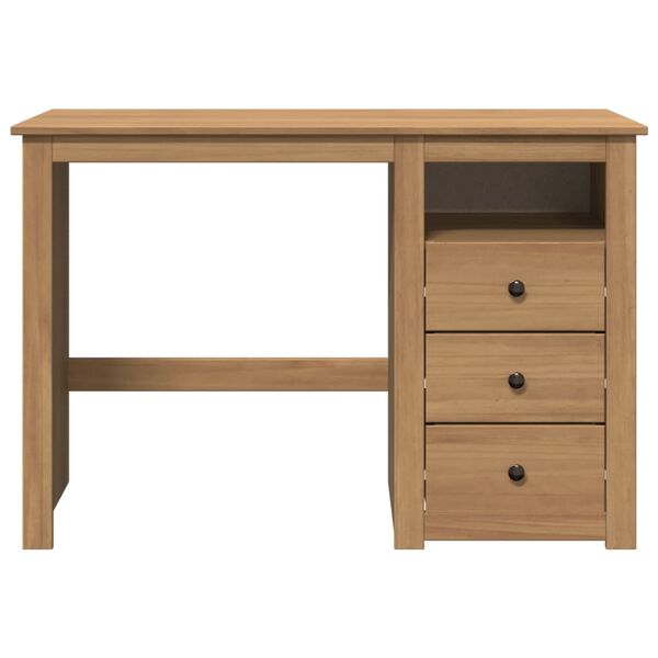 vidaXL Desk PANAMA 112x45x75 cm Solid Wood Pine