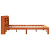 vidaXL Bed Frame without Mattress Wax Brown 135x190 cm Double Solid Wood Pine