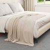 vidaXL Throw Blanket Beige 170 x 130 cm Fleece