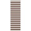 vidaXL Zebra Blind Brown 90x230 cm Fabric Width 85.9 cm Polyester