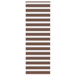 vidaXL Zebra Blind Brown 90x230 cm Fabric Width 85.9 cm Polyester
