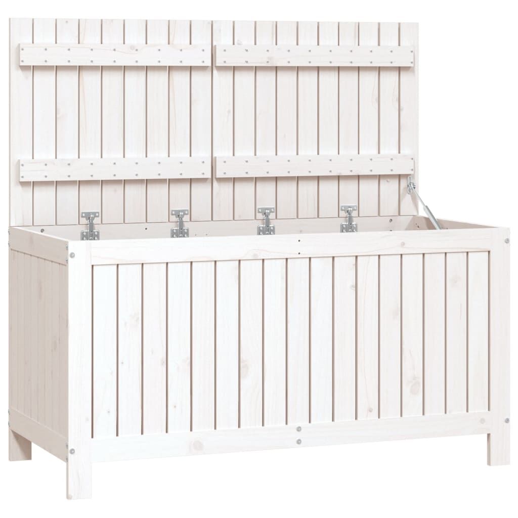 White wooden deals storage trunk